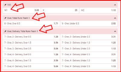 Table 1: Melbet Betting Options