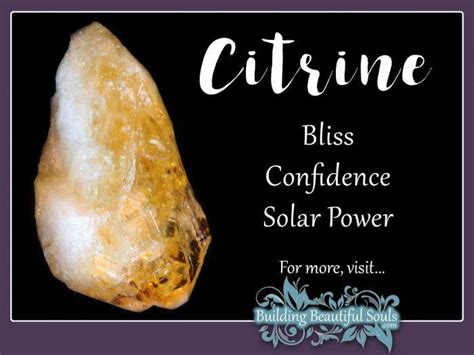 Table 1: Metaphysical Properties of Polished Citrine