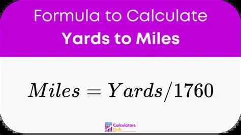 Table 1: Miles to Yards