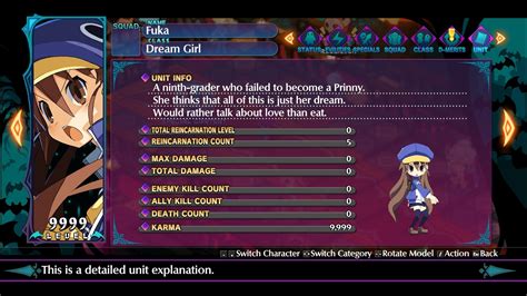 Table 1: Notable Characters in Disgaea Fuka