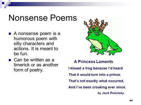 Table 1: Notable Figures in Nonsense Poetry