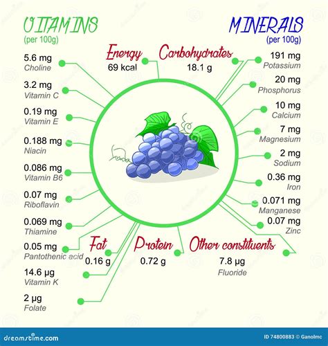 Table 1: Nutritional Value of Grape Crystals