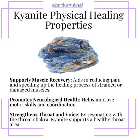 Table 1: Physical Healing Properties of Kyanite