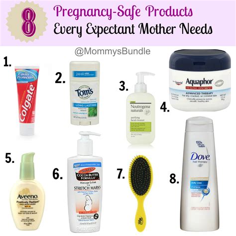 Table 1: Pregnancy-Safe Makeup and Hair Products