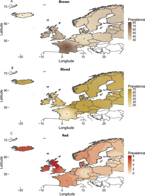 Table 1: Red Hair Prevalence