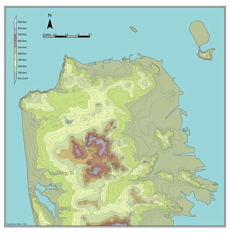 Table 1: San Francisco's Topography