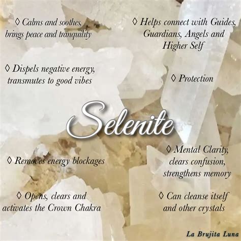 Table 1: Selenite Properties