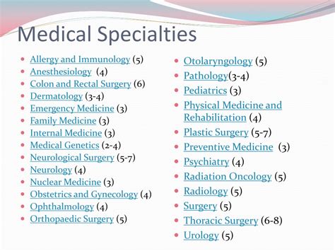 Table 1: TBMC Medical Specialties and Services