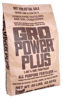 Table 1: Yield Increases with Gro Power Fertilizer