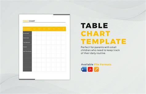 Table Chart Template