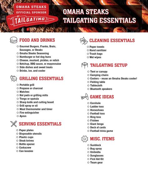 Tailgating Essentials