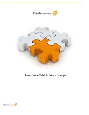 Take Home Vehicle Policy Example Fleetanswers Reader