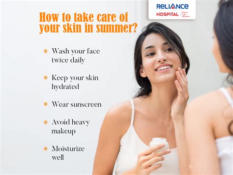 Take care of your skin.