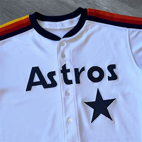 Take the diamond in style with the Astros' timeless throwback jerseys.