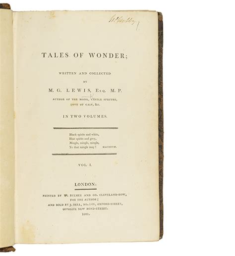 Tales Of Wonder V1-2 1801 Doc