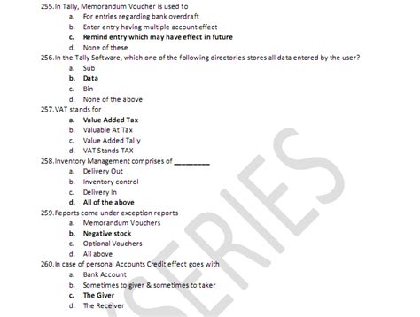 Tally Erp 9 Multiple Choice Questions And Answers Kindle Editon