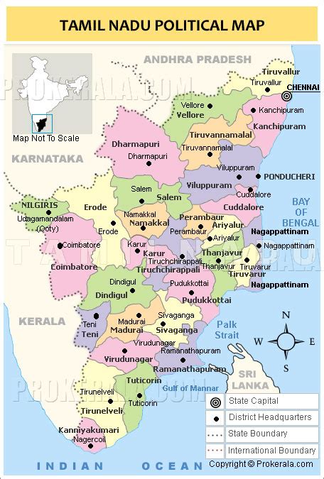 Tamil Nadu State Map 1st Edition Kindle Editon