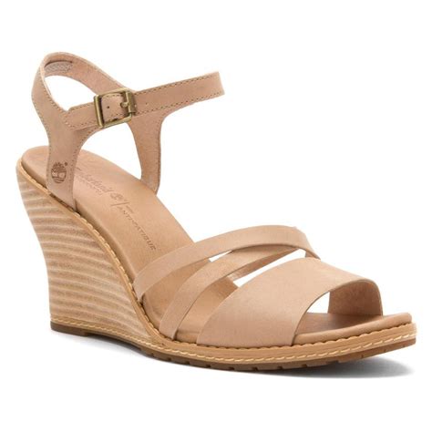 Tan wedge sandals