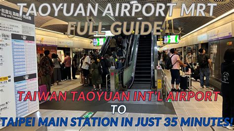 Taoyuan Airport Train to Taipei Main Station: A Comprehensive Guide