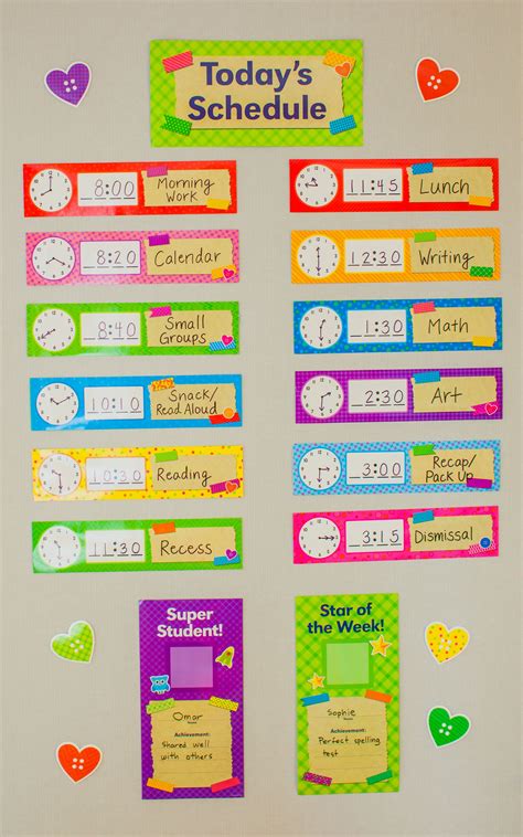 Tape It Up Schedule Mini Bulletin Board Reader