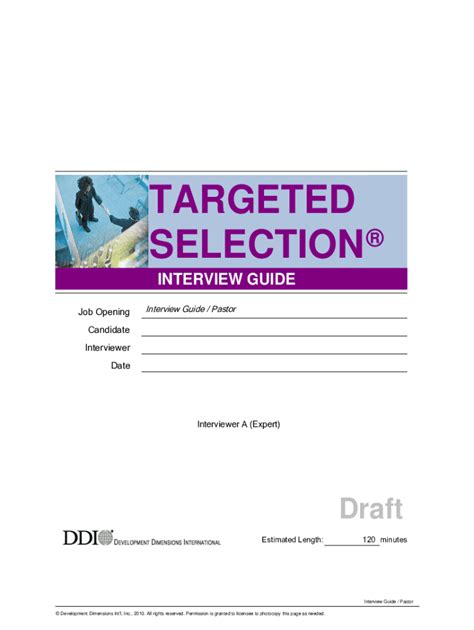 Target Selection Interview Guide Ebook PDF