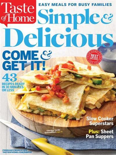 Taste of Home Simple and Delicious February March 2012 Mac Attack Kindle Editon