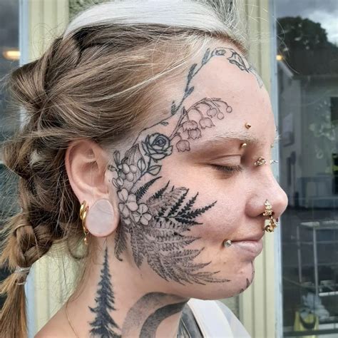 Tattooed face: