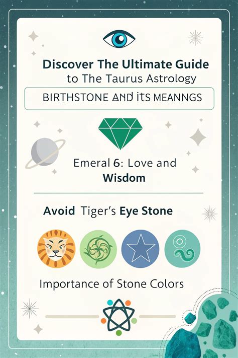 Taurus Stones: Uncover the Power of the Earth Sign