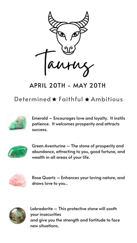 Taurus Stones and Crystals: Uncover the Power of Earth's Gifts