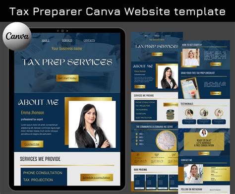 Tax Preparer Website Template