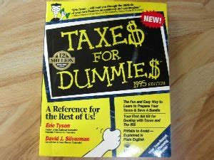 Taxes for Dummies 1995 Kindle Editon