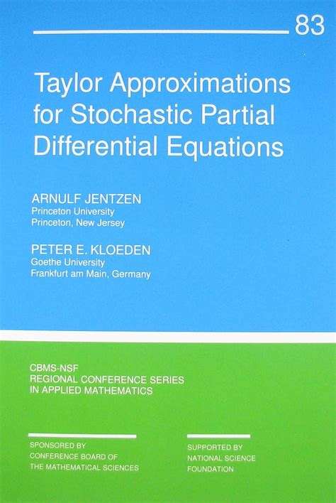 Taylor Approximations for Stochastic Partial Differential Equations Epub