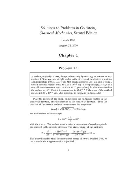 Taylor Classical Mechanics Solutions Chapter 10 Doc