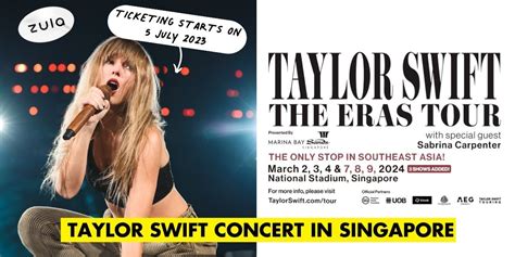 Taylor Swift Eras Tour 2024 Singapore: Tickets, Prices, and More