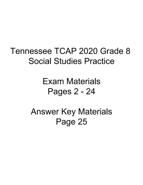 Tcap Practice Answer Key For Grade 8 Epub