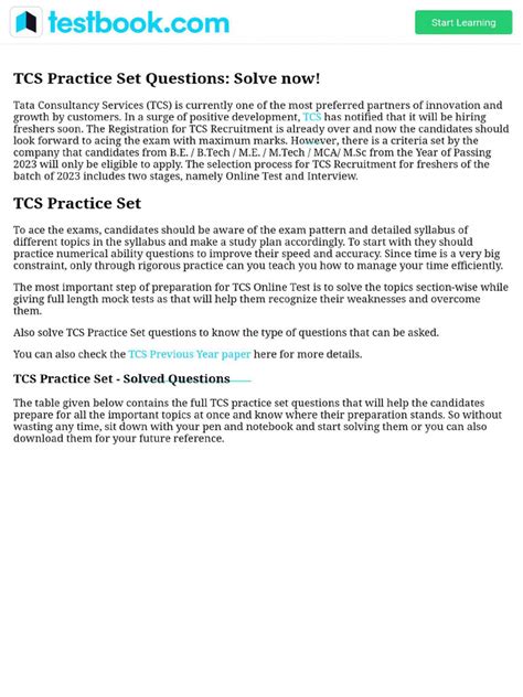 Tcs Written Test Papers 2011 With Answers PDF