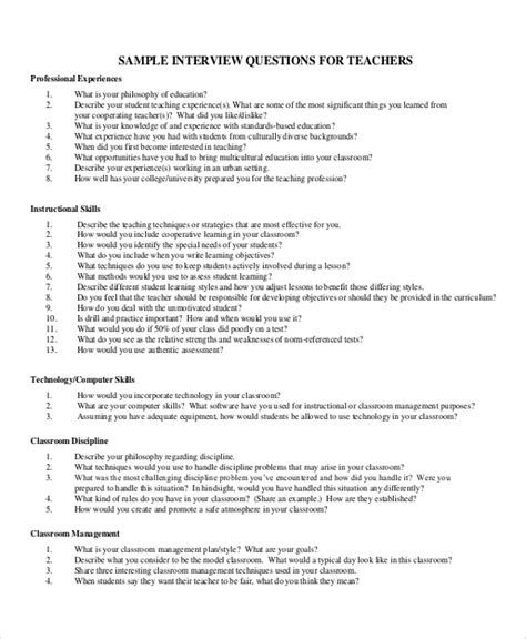 Teacher Application Questions And Answers Reader