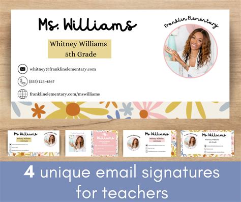 Teacher Email Signature Template