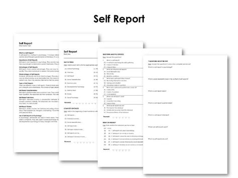 Teacher Self Report Answers Reader