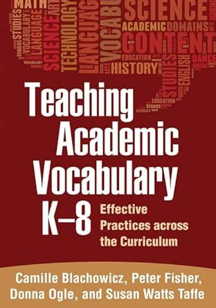 Teaching Academic Vocabulary K-8 Effective Practices across the Curriculum Kindle Editon