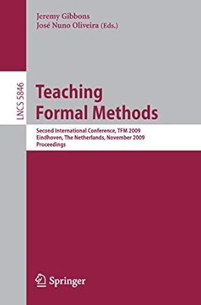 Teaching Formal Methods Second International Conference Epub