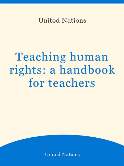 Teaching Human Rights A Handbook for Teacher Educators Kindle Editon