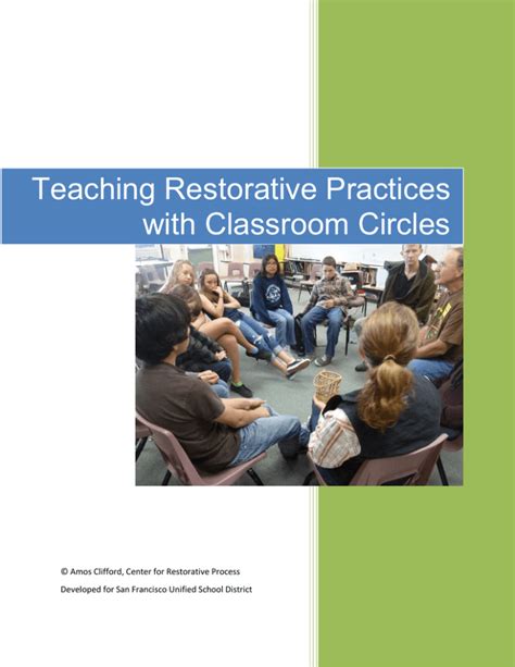 Teaching Restorative Practices With Classroom Circles Ebook Doc