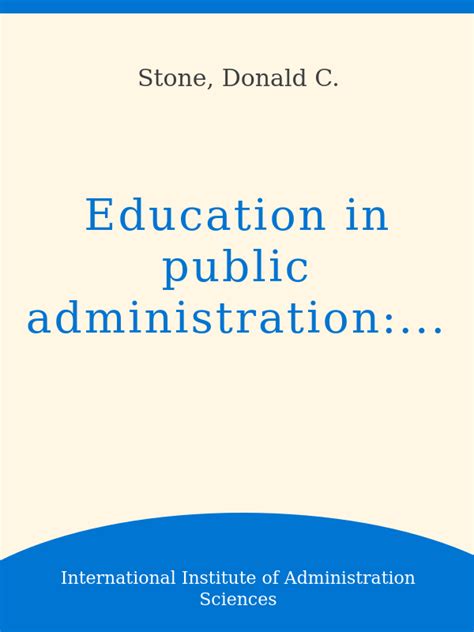 Teaching Techniques in Public Administration Reader