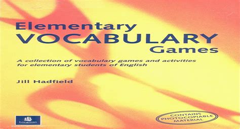 Teaching Vocabulary By Using Games Ebook Doc