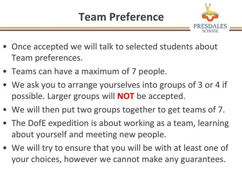 Team Preference: