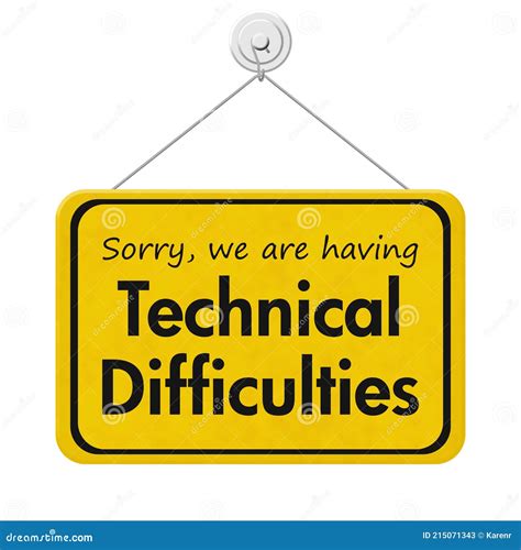Technical difficulties:
