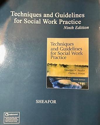 Techniques and Guidelines for Social Work Practice (9th Edition) Ebook Doc