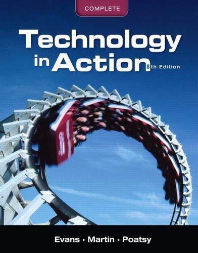 Technology In Action 8th Edition Answer Key PDF