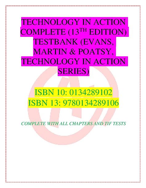 Technology In Action Complete 13th Edition Evans Martin and Poatsy Technology in Action Series PDF